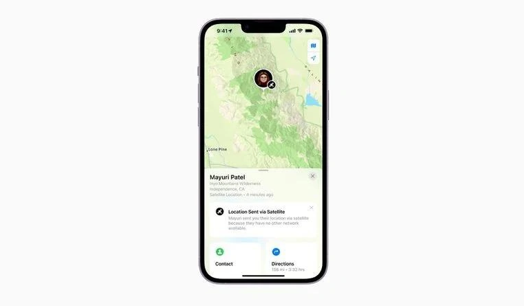 梅州苹果14维修分享iPhone14系列中 FindMy功能通过卫星分享位置方法教程 